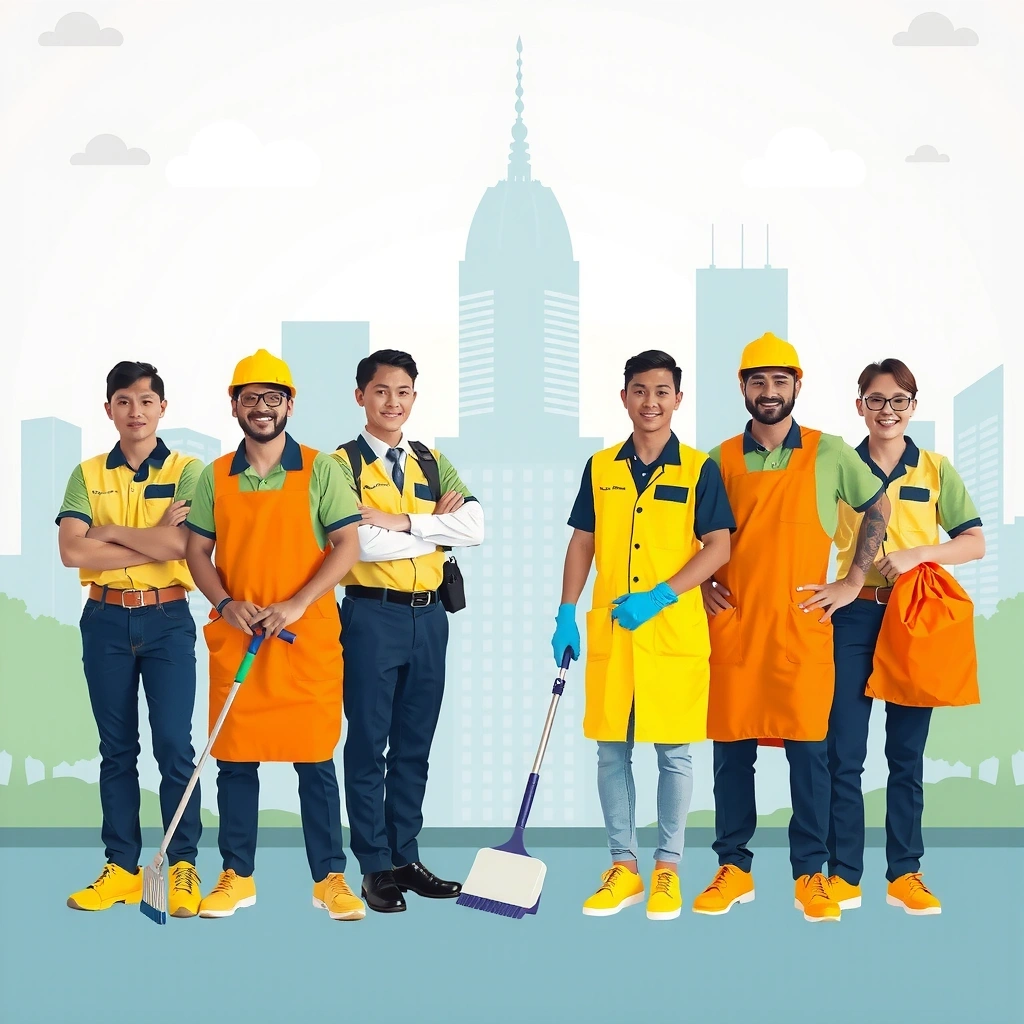 Freshcore cleaning team ready to serve